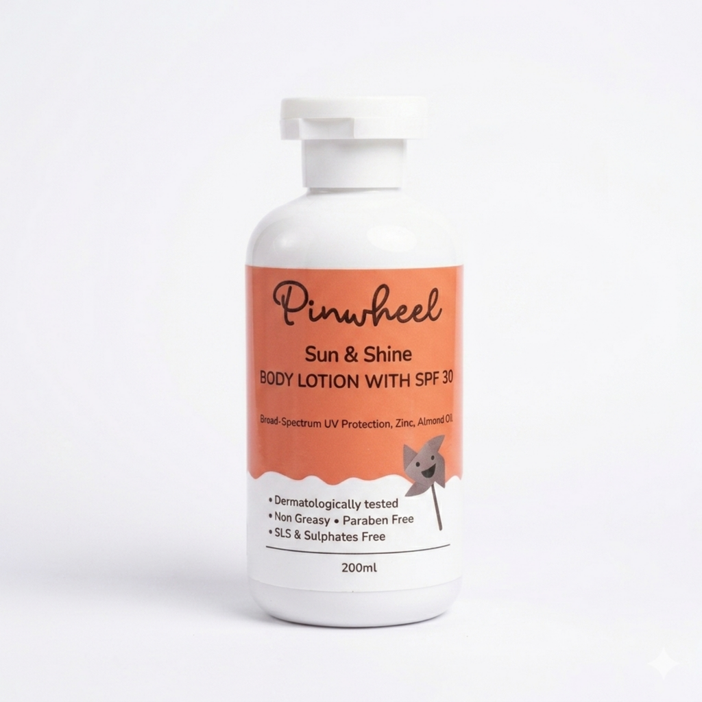 Pinwheel Daily Defense Body Lotion with SPF 30 for Kids (4-12 Years)
