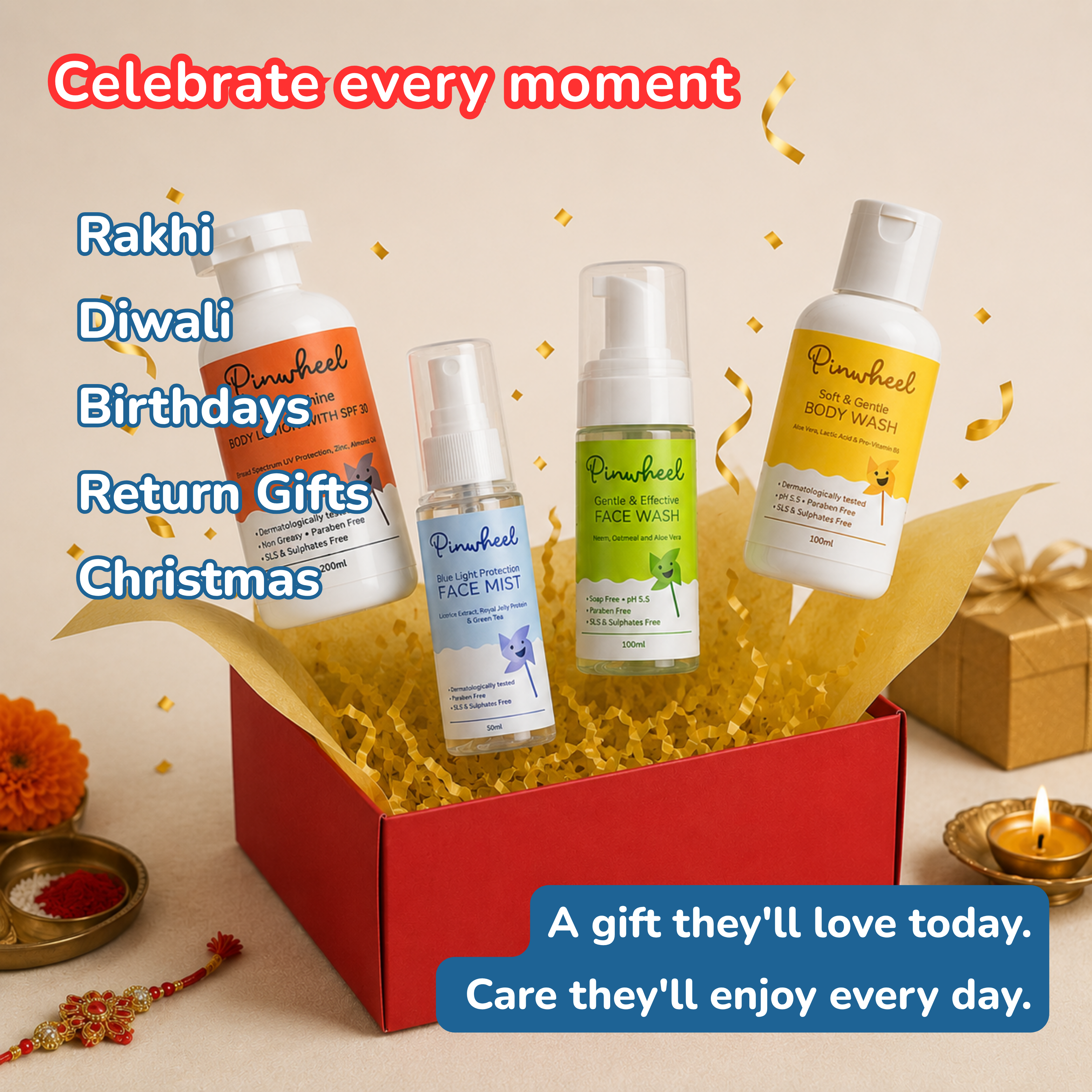 Pinwheel Personal Care Gift Box for Kids (Ages 4–12)
