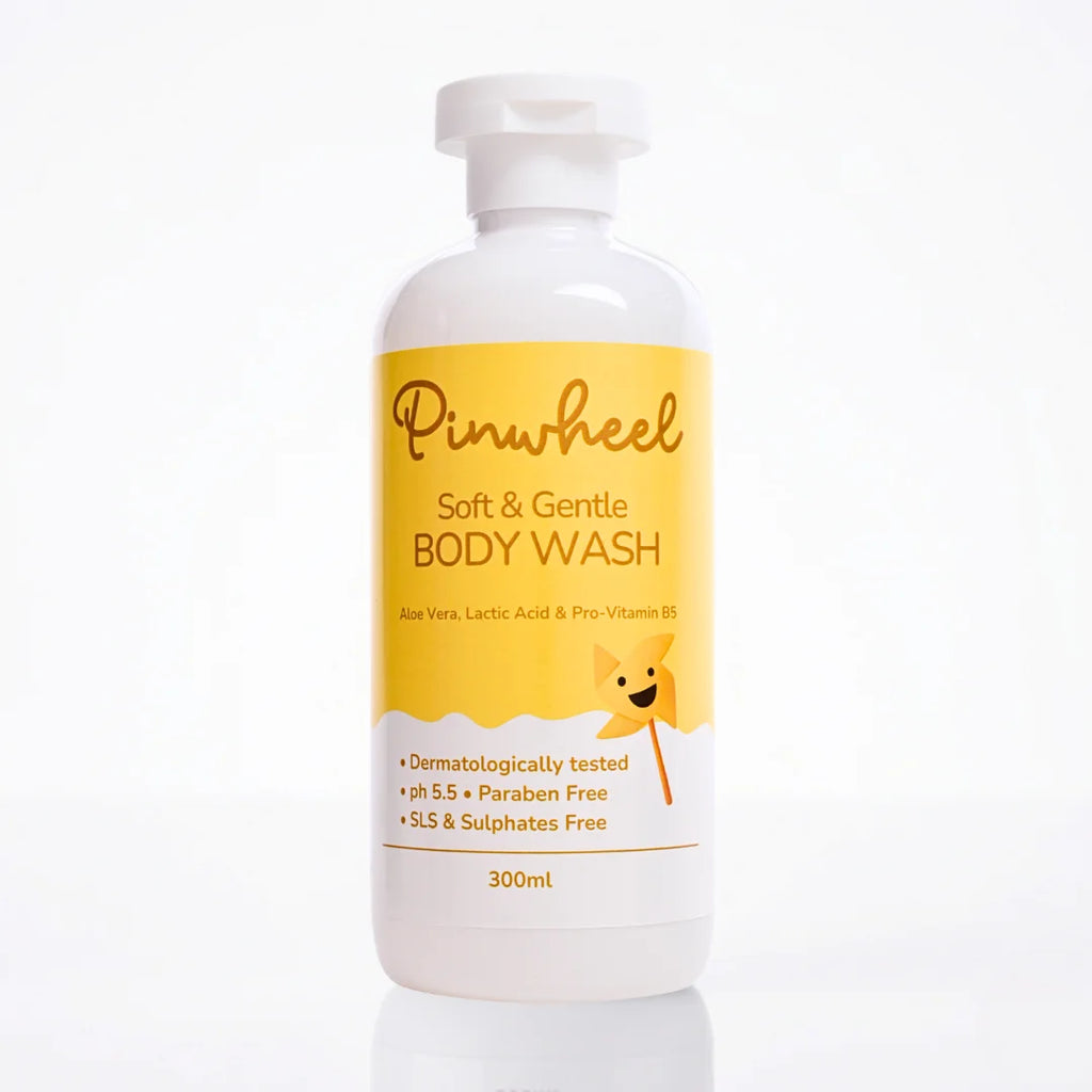 Pinwheel Bath Care Duo - Body Wash & Body Cream Combo