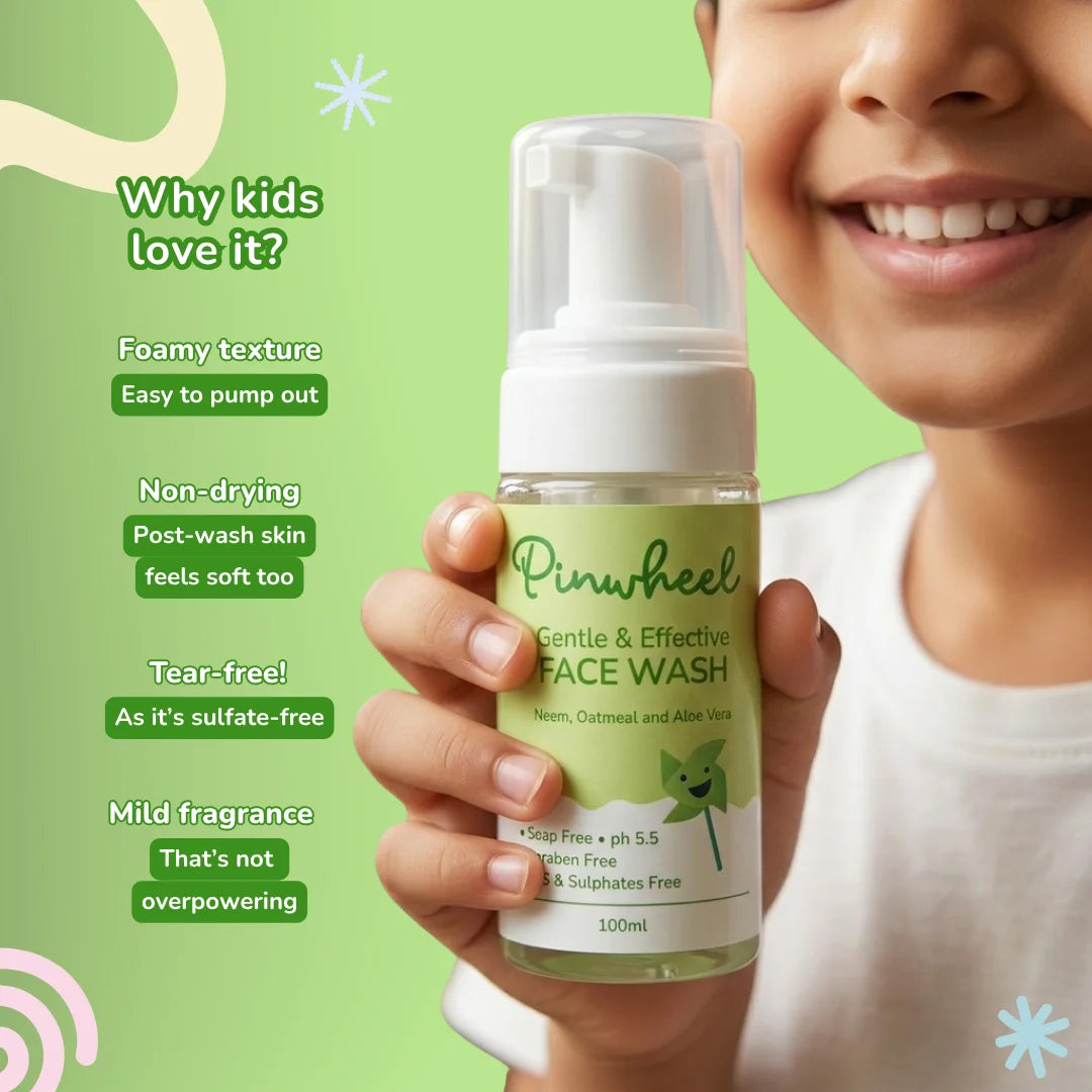 Pinwheel Foaming Face Wash for Kids (4-12 years)
