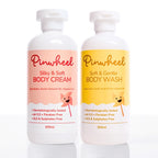 Pinwheel Bath Care Duo - Body Wash & Body Cream Combo